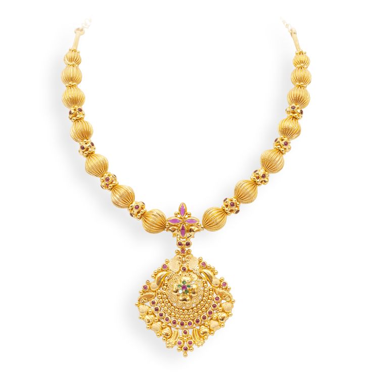 Lakshmi Kasu Mala or Temple Jewellery Necklace